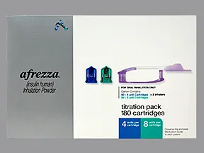 Afrezza 4 unit (90)/8 unit (90) cartridge with inhaler