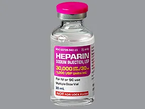 heparin (porcine) 1,000 unit/mL injection solution
