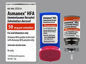 Asmanex HFA 50 mcg/actuation aerosol inhaler