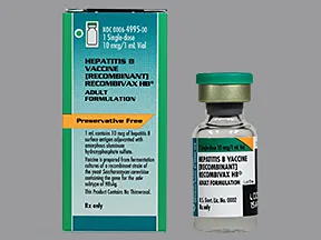 Recombivax HB (PF) 10 mcg/mL intramuscular suspension