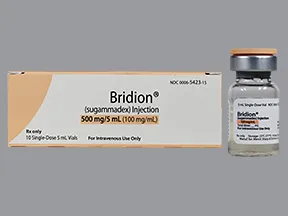 Bridion 100 mg/mL intravenous solution