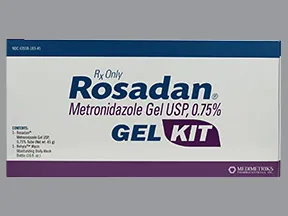 Rosadan 0.75 % topical cleanser and gel kit