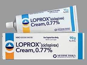 Loprox (as olamine) 0.77 % topical cream