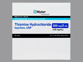 Thiamine Hcl Vitamin B1 Injection Uses Side Effects Interactions Pictures Warnings Dosing Webmd