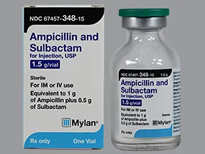 ampicillin-sulbactam 1.5 gram solution for injection