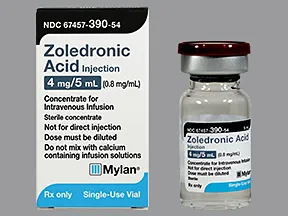 zoledronic acid 4 mg/5 mL intravenous solution