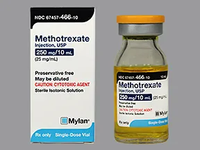 methotrexate sodium (PF) 25 mg/mL injection solution