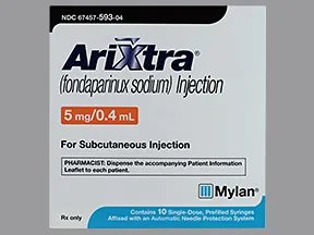 Arixtra 5 mg/0.4 mL subcutaneous solution syringe