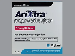 Arixtra 7.5 mg/0.6 mL subcutaneous solution syringe