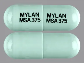 mesalamine ER 0.375 gram capsule,extended release 24 hr