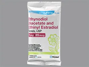 ethynodiol diacetate-ethinyl estradiol 1 mg-35 mcg tablet