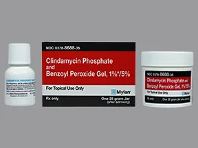 clindamycin 1 %-benzoyl peroxide 5 % topical gel