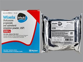 Wixela Inhub 500 mcg-50 mcg/dose powder for inhalation