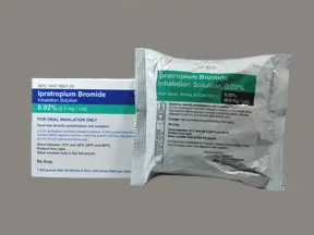 Ipratropium bromide atrovent 100mg