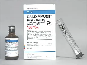 Sandimmune 100 mg/mL oral solution