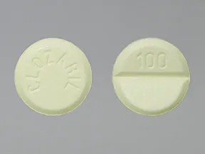 Clozaril 100 mg tablet