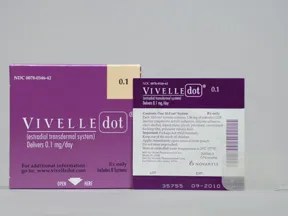 Vivelle-Dot 0.1 mg/24 hr transdermal patch