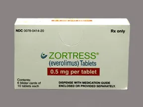 Zortress 0.5 mg tablet