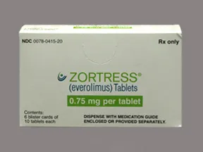 Zortress 0.75 mg tablet