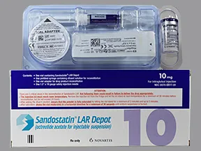Sandostatin LAR Depot 10 mg intramuscular susp,extended release