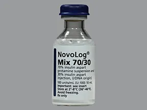 Novolog Mix 70-30 U-100 Insulin 100 unit/mL subcutaneous solution
