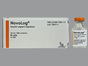 Novolog U-100 Insulin aspart 100 unit/mL subcutaneous solution