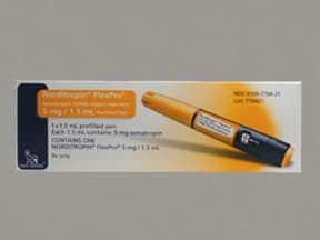 Norditropin FlexPro 5 mg/1.5 mL (3.3 mg/mL) subcutaneous pen injector