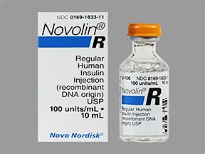 Novolin R Regular U-100 Insulin 100 unit/mL injection solution
