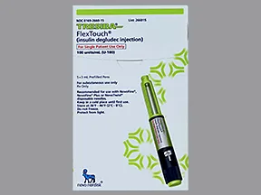 Tresiba FlexTouch U-100 insulin 100 unit/mL (3 mL) subcutaneous pen