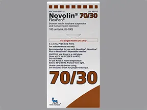 Novolin 70-30 FlexPen U-100 Insulin 100 unit/mL (70-30) subcutaneous