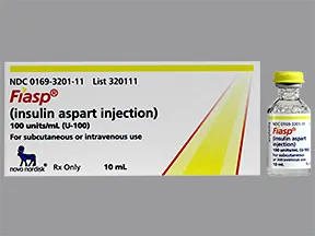 Fiasp U-100 Insulin 100 unit/mL subcutaneous solution