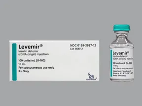 Levemir U-100 Insulin 100 unit/mL subcutaneous solution