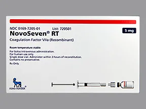 Novoseven RT 5 mg (5,000 mcg) intravenous solution