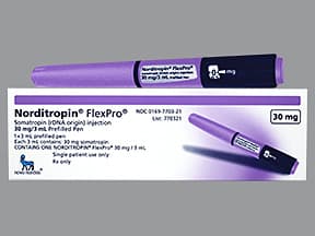 Norditropin FlexPro 30 mg/3 mL (10 mg/mL) subcutaneous pen injector