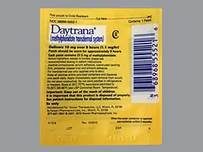 Daytrana 10 mg/9 hr daily patch