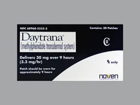 Daytrana 30 mg/9 hr daily patch