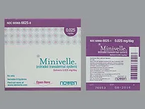 Minivelle 0.025 mg/24 hr transdermal patch