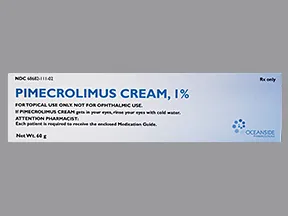 pimecrolimus 1 % topical cream