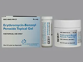 erythromycin-benzoyl peroxide 3 %-5 % topical gel