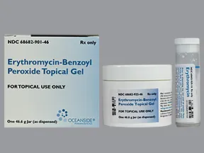 erythromycin-benzoyl peroxide 3 %-5 % topical gel