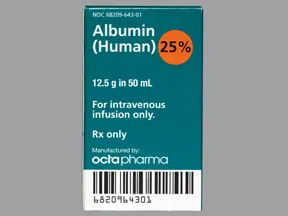 Albumin, Human 25 % Intravenous : Uses, Side Effects, Interactions