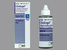 Clindagel 1 % topical gel, once daily