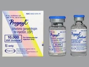 Pregnyl 10,000 unit intramuscular solution
