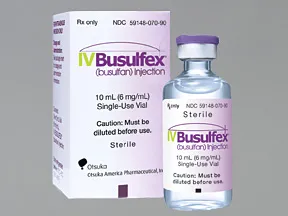 Busulfex 60 mg/10 mL intravenous solution