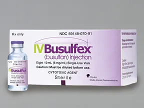 Busulfex 60 mg/10 mL intravenous solution