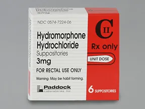 hydromorphone 3 mg rectal suppository