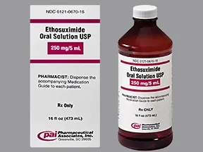 ethosuximide 250 mg/5 mL oral solution