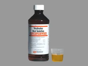 Tricitrates 550 mg-500 mg-334 mg/5 mL oral solution