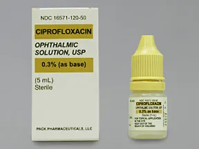 ciprofloxacin 0.3 % eye drops