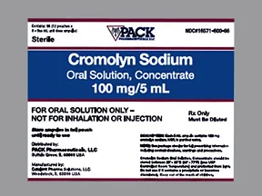 cromolyn 100 mg/5 mL oral concentrate